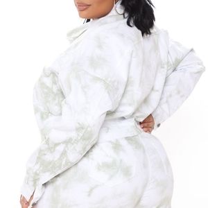 Tie Dye Denim Stretch Jacket